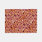 Intrikate goldene und rote, heilige Muster Fleecedecke (Vorderseite (Horizontal))