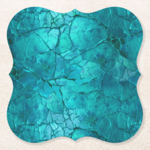 Intrikate Krebse, Linien in Aquamarin und Türkis Untersetzer
