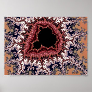 Intrikate Mandelbrot-Fraktalkunst Poster