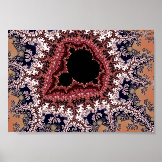 Intrikate Mandelbrot-Fraktalkunst Poster (Vorne)