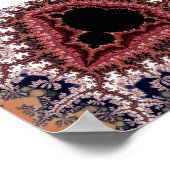 Intrikate Mandelbrot-Fraktalkunst Poster (Ecke)