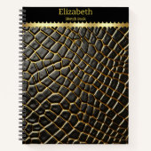 Intrikate Muster der Haut einer giftigen Schlange Notizblock (Vorderseite)