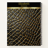 Intrikate Muster der Haut einer giftigen Schlange Notizblock (Rückseite)