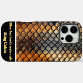 Intrikate Muster der natürlichen Schlangenhaut im Case-Mate iPhone Hülle (Rückseite (Horizontal))