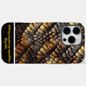 Intrikate Muster der Schlangenhaut in natürlichem Case-Mate iPhone Hülle (Rückseite (Horizontal))