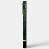 Intrikate Muster in der Dekoration aus grün und go Case-Mate iPhone Hülle (Rückseite / Links)