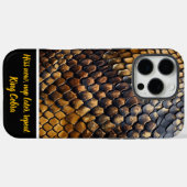 Intrikate Muster natürlicher Snakeskintexturen Case-Mate iPhone Hülle (Rückseite (Horizontal))