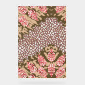 Intrikates Stoffdesign mit Blumenmuster Acrylschild (Vorderseite)