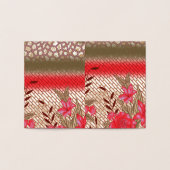 Intrikates Stoffdesign mit Blumenmuster Folienkarte (Innenseite)