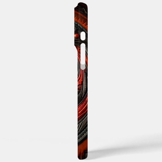 Intrikierte Alien-Symbole Case-Mate iPhone Hülle (Rückseite / Links)