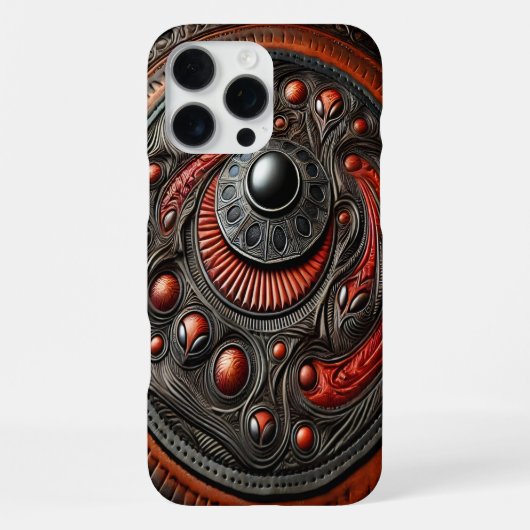 Intrikierte Alien-Symbole iPhone Hülle (Rückseite)