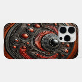Intrikierte Alien-Symbole iPhone Hülle (Rückseite (Horizontal))