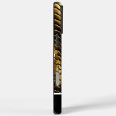 Intrikierte goldene Schlangenhautmuster Case-Mate iPhone Hülle (Rückseite / Rechts)