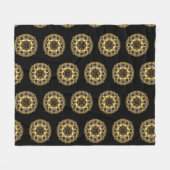 Intrikierte Mandala mit lebhaften Farben Fleecedecke (Vorderseite (Horizontal))