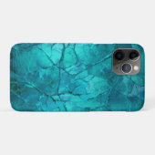 Intrikierte Risse, Linien in Aquamarin und Türkis Case-Mate iPhone Hülle (Rückseite (Horizontal))