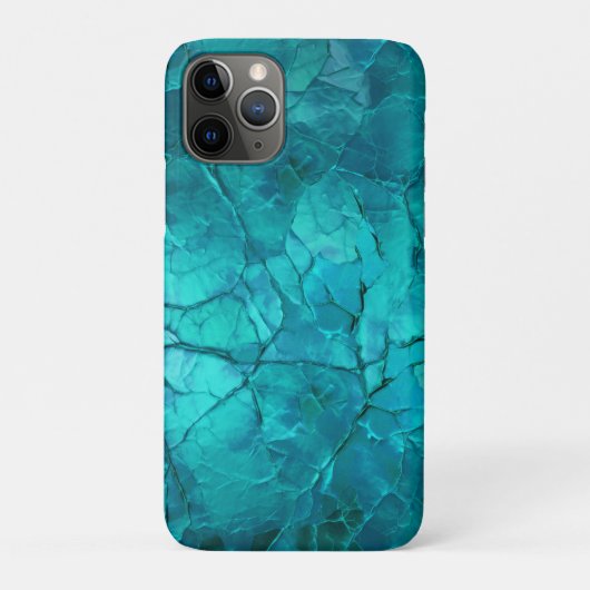 Intrikierte Risse, Linien in Aquamarin und Türkis Case-Mate iPhone Hülle (Rückseite)