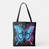 Intrikierte Wirbel und Blüten: Ein Whimsikischer S Tasche (Rückseite)