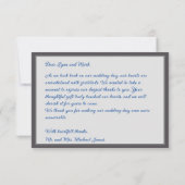 Intrikierter schwarz-gotischer Kronleuchter mit Ro Dankeskarte (Rückseite)