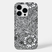 Intrikiertes Blumendesign in Schwarz und Weiß Case-Mate iPhone Hülle (Rückseite)