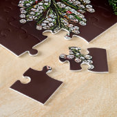 Intrikiertes Gem verziertes Blumendesign Puzzle (Seite)