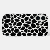 Intrikiertes Schwarzweiß-Muster Case-Mate iPhone Hülle (Rückseite (Horizontal))