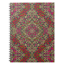 Intrikiertes, traditionelles orientalisches Rug Mo Notizblock