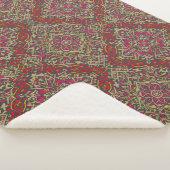 Intrikiertes, traditionelles orientalisches Rug Mo Sherpadecke (3/4)