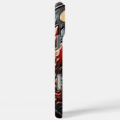 Intriziate Owl Carving Amidst Mountains und Sun Case-Mate iPhone Hülle (Rückseite / Rechts)