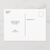 "Introducing" Baby Boy Birth Announcement Postcard Ankündigungspostkarte (Rückseite)