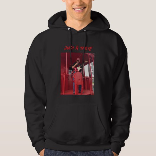 Introducing the Exclusive "Just A Taste" Hoodie (Vorderseite)