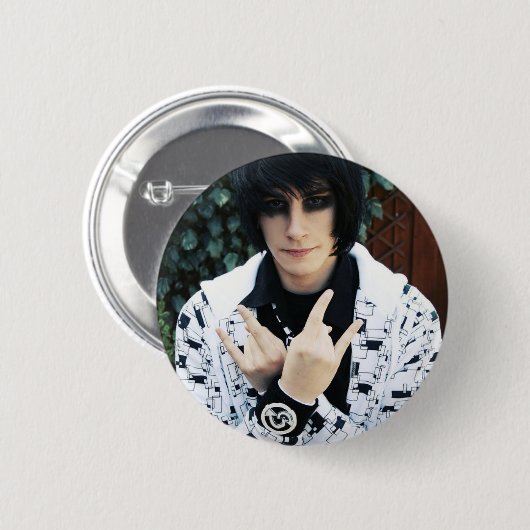 Introspektiver Emo Förster Button (Vorne & Hinten)
