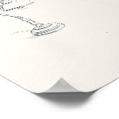 Introvert After Hours Minimalist Line Art Poster (Ecke)