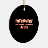 Introvert Artist Keramik Ornament (Rechts)