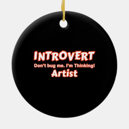 Introvert Artist Keramik Ornament (Hinten)