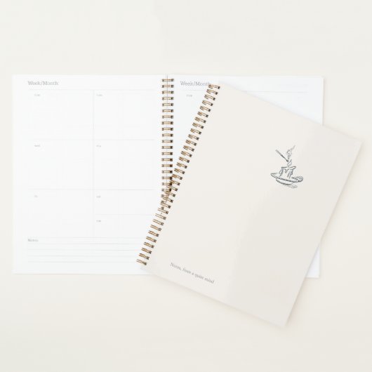 Introvert Black and White Minimalist Planner Planer (Anzeige)