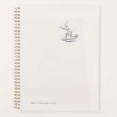 Introvert Black and White Minimalist Planner Planer (Vorderseite)
