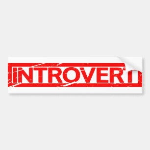 Introvert Briefmarke Autoaufkleber