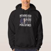 Introvert But Willing to discuss Porcupines funny Hoodie (Vorderseite)