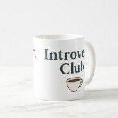 Introvert Club - Ästhetische Tasse (VorderseiteRechts)