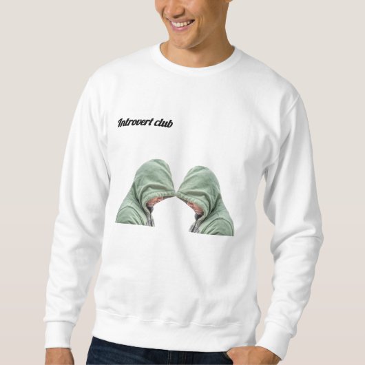 “Introvert Club Hoodie – Funny Cozy Sweatshirt for (Vorderseite)