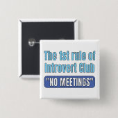 Introvert Club T-Shirt Button (Vorne & Hinten)