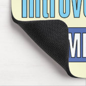 Introvert Club T-Shirt Mousepad (Ecke)