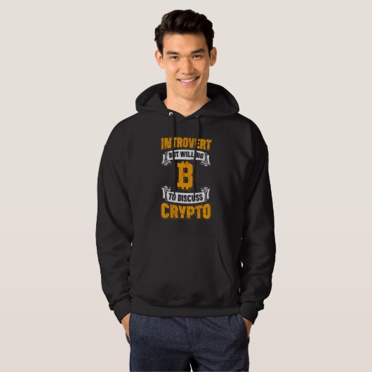 Introvert Crypto Cryptocurrency Blockchain Bitcoin Hoodie (Vorne ganz)