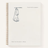 Introvert Custom Gift Minimalist Line Art  Notizblock (Vorderseite)