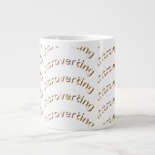introvert customisable special mug gift Jumbo-Tasse (Vorderseite)