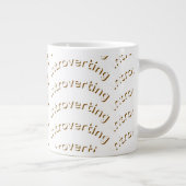 introvert customisable special mug gift Jumbo-Tasse (Rechts)