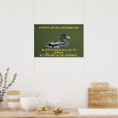 Introvert Duck Poster (Küche)
