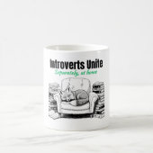 Introvert Fox Book Lover Humor Kaffeetasse (Mittel)
