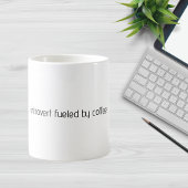Introvert Fueled by Coffee Minimalist Quote  Kaffeetasse