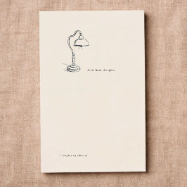 Introvert Gift Minimalist Line Art Journal Insert Visitenkarte